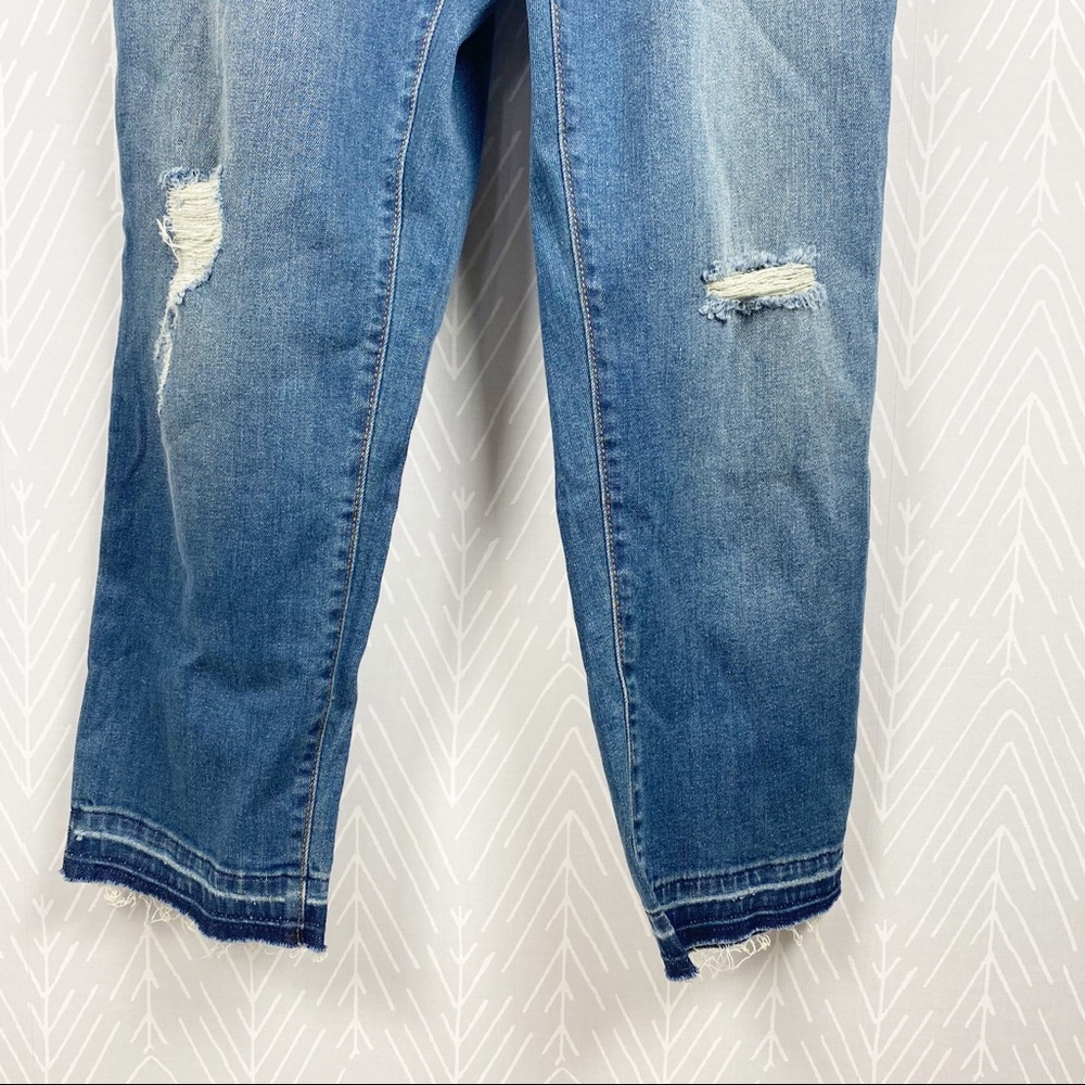 INDIGO BLUE Side Panel Letdown Hem Maternity Overalls NWT. - Picture 8 of 13